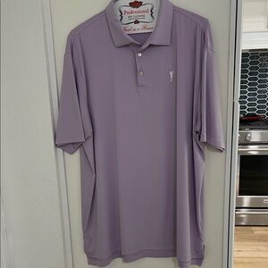 Peter Millar Men's Lavender Golf Polo Shirt | XXL
